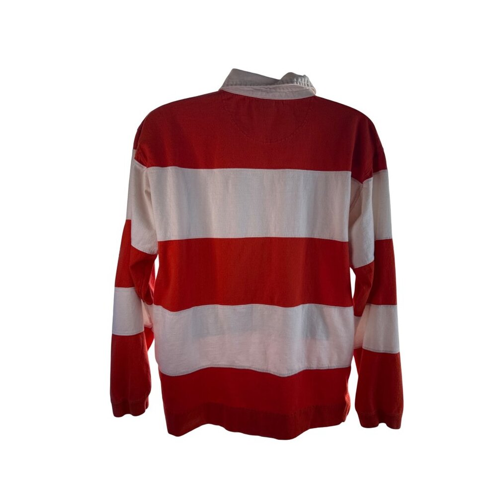 Red Oak Rugby Clemson Tigers Shirt L Orange White Collegiate Style Preppy Retro - Picture 5 of 9